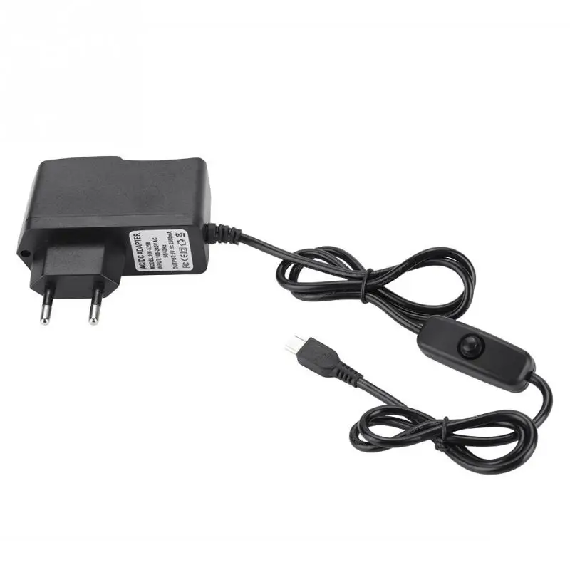 

1 PC 2.5A Power Supply Adapter Charger 5V Power Adapter with Power On/Off Switch 100V-240V EU Plug