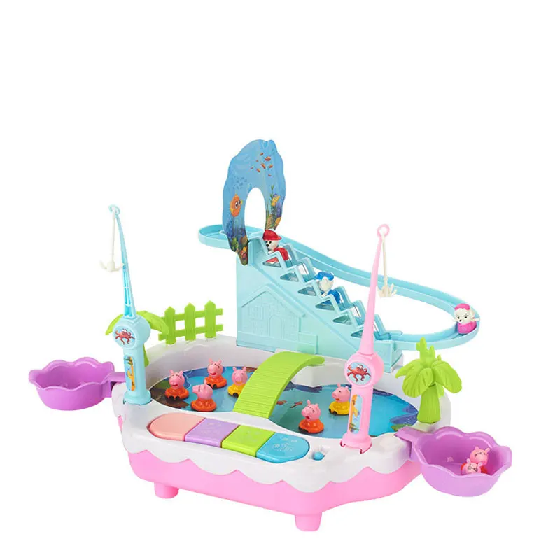 Магнитный электрический рыбалка рай игрушка бассейн Набор для мальчиков и девочек воды головоломки подарок на день рождения