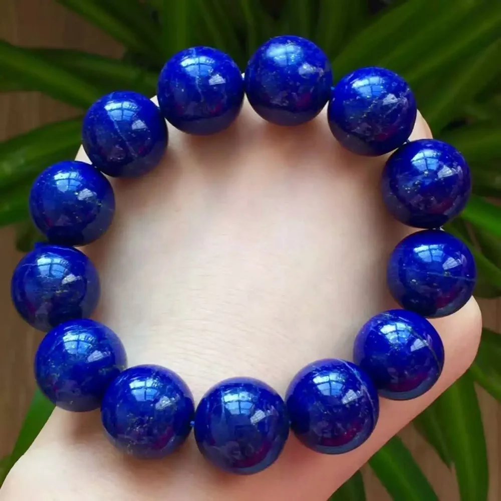 8mmNatural blue Lapis Lazuli round bead Gemstone Bracelet Stretch Bracelet AAAA 