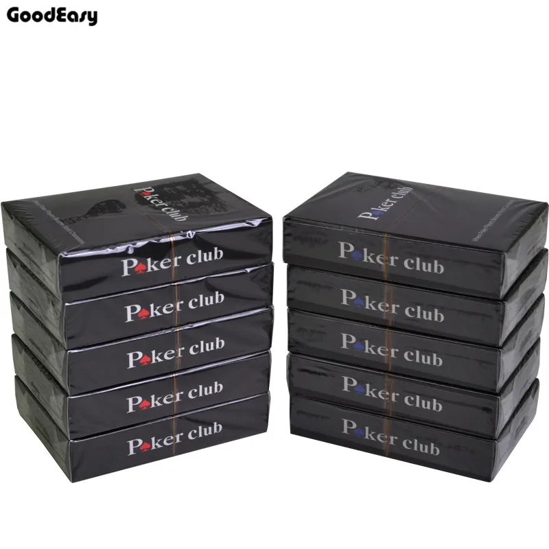 

10Decks/Set Big Word Plastic Playing Card Black Jack Texas Poker Card Pokerstar Mahjong Board Game Poker Club Casino Accessories