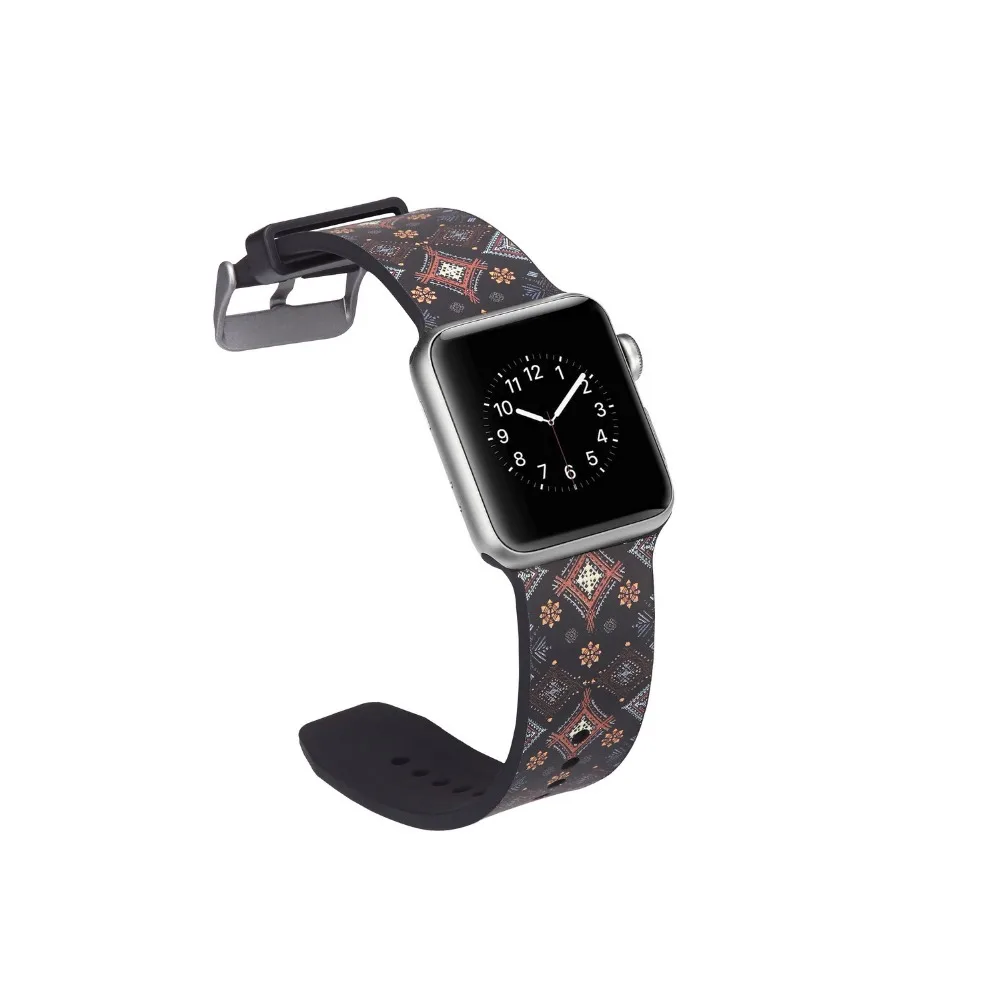 Силиконовый ремешок для Apple Watch 4 44 мм 40 мм силиконовый ремешок для Apple watch series 4 3 2 ремешок для спортивных часов резиновый браслет