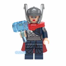 GUSUG 100 шт. Marvel Супер Герои Мстители девушка Тор строительные блоки кирпичи Дети DIY детские игрушки