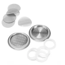 ICafilas бренд 5 шт. силиконовые уплотнительные кольца 5 шт. уплотнительное кольцо Совместимо с Nespresso из нержавеющей стали многоразовые капсулы для кофе