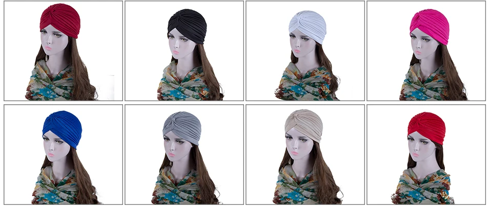 AWAYTR, новые банданы, повязка на голову, эластичный мусульманский тюрбан, шапка, повязка на голову, химический хиджаб, завязанная шапка, головная повязка для взрослых для женщин