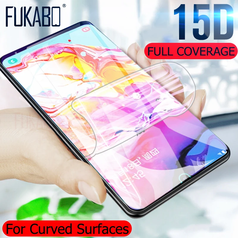 

15D Hydrogel Film For Samsung Galaxy A50 A30 A80 A10 A20 A70 A90 Screen Protector For Galaxy S10 Plus S10E M10 M20 M30 Not Glass