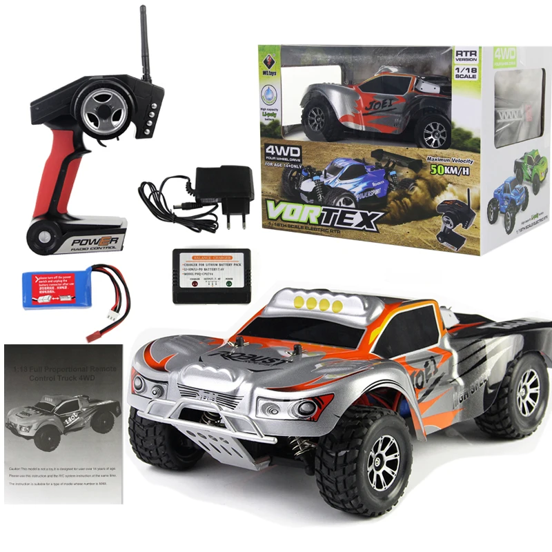 WL игрушки 1:18 полная пропорциональная 2 4G Радиоуправляемая машина 4WD внедорожник