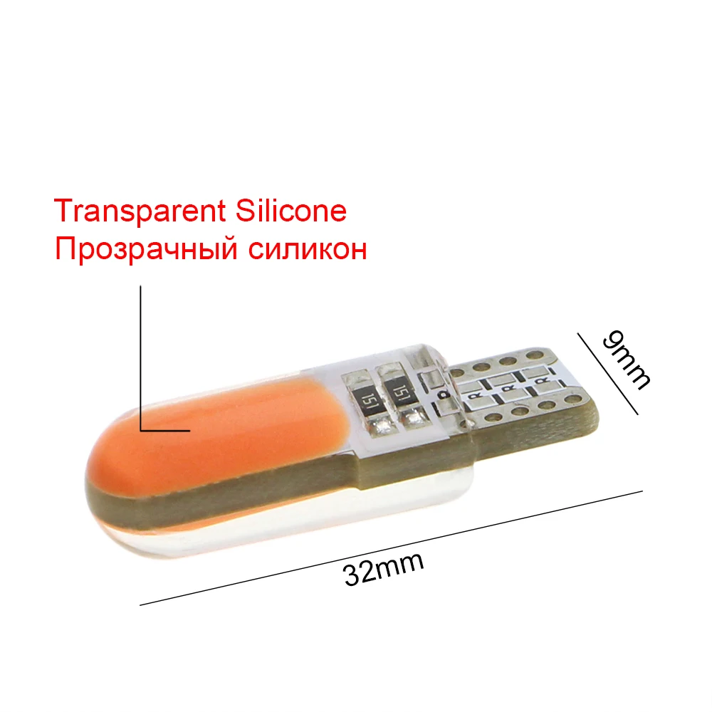 KEIN 2 шт. Автомобильный светодиодный автомобильный T10 194 168 W5W COB боковой клиновидный