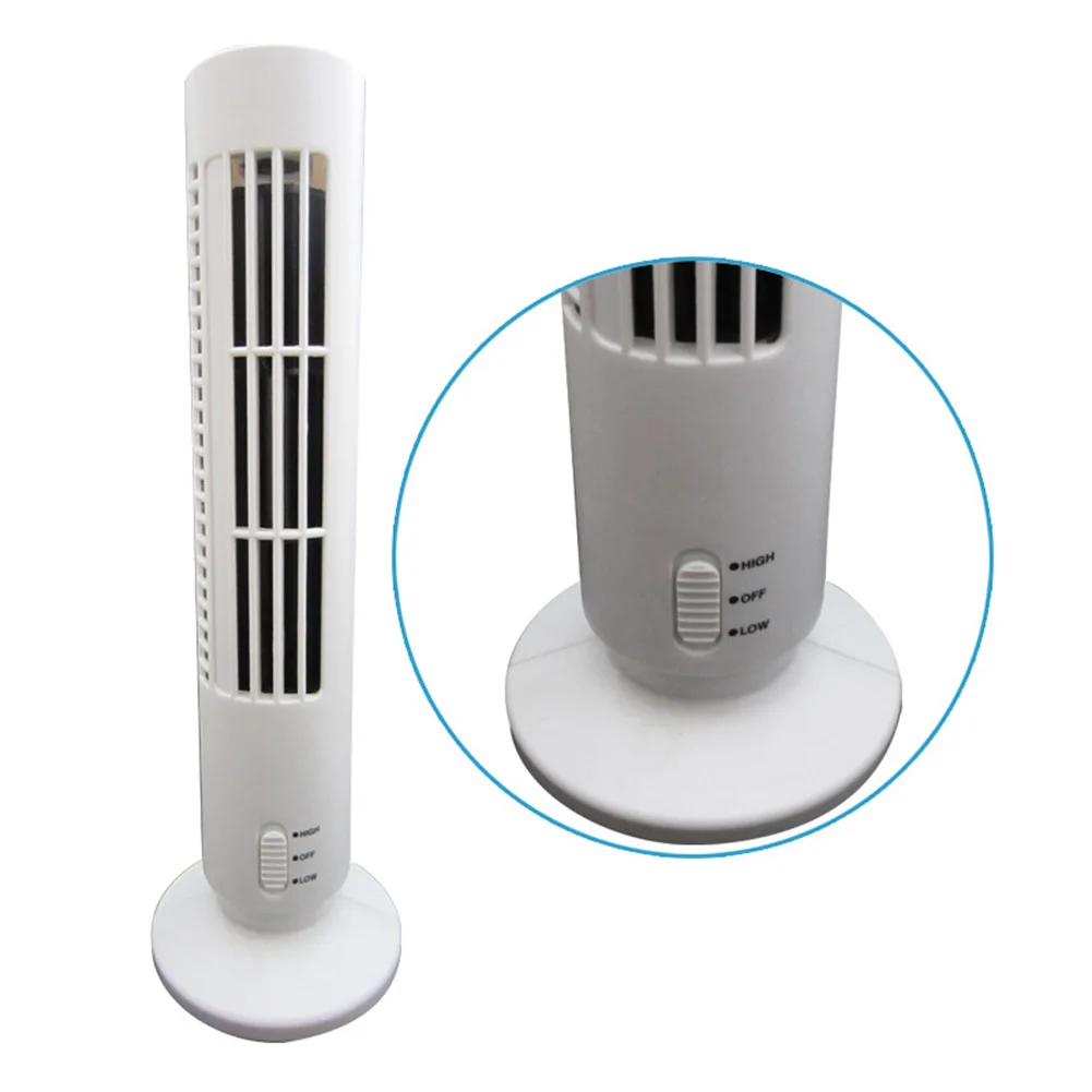 Fashion Useful Mini Portable USB Cooling Air Conditioner Purifier Tower Bladeless Desk Fan for Home Office Room HY99 AU09