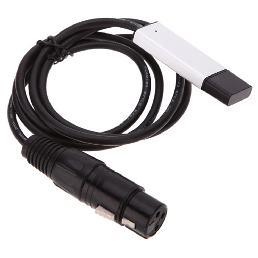 Компьютерный кабель адаптер Черный Свет этапа прочный диммер USB к интерфейс DMX с CD подсветка ПК контроллер светодиодный DMX512