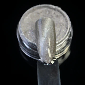 

Milk White Grayy 3D Cat Eyes Glitter Magnet Nail Glitter Powder Magic Magnetic Glitter Dust UV Gel Manicure Nail Art Pigment