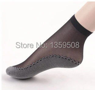 Hot Sale! Fashion Velvet Spun Silk Yarn Cotton-Sole Women Socks High Quality Noil Silk Invisible Seamless Pack Women Ankle Socks