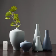 Современный китайский американский Керамика авторская ваза мебель сушеные Цветочная ваза; для свадьбы ваза Центральные элементы стола украшение дома