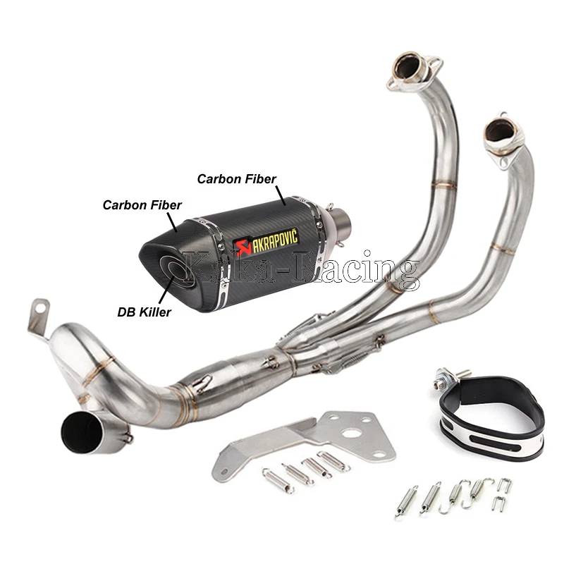 MT 07 FZ 07 Full System Akrapovic Motorcycle Muffler Exhaust PIPE For Yamaha MT-07 FZ-07 MT07 FZ07