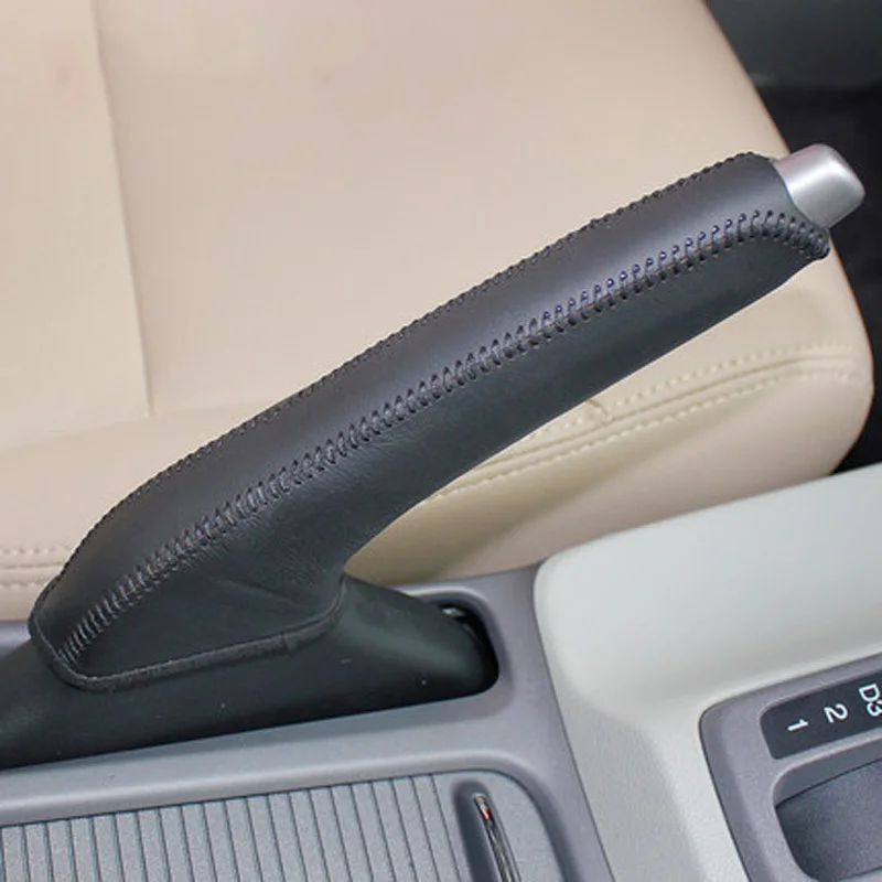 Для Honda CIVIC 9 стояночного тормоза обложка Из Натуральной кожи Авто поставляет украшения Интерьера DIY стайлинга автомобилей
