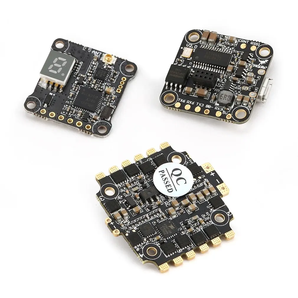 

HGLRC XJB F428-TX20.v2 F4 Flight Controller 2-4S 28A Blheli_S ESC 25/100/200/350mW tx20.v2 VTX for RC 65mm-250mm Drone