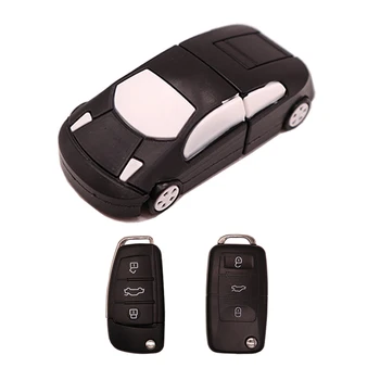 

USB flash pendrive cartoon car pen drive 4G 8G 16GB 32GB 64GB 128GB Fashion car key memory stick u disk creative gift cle usb2.0