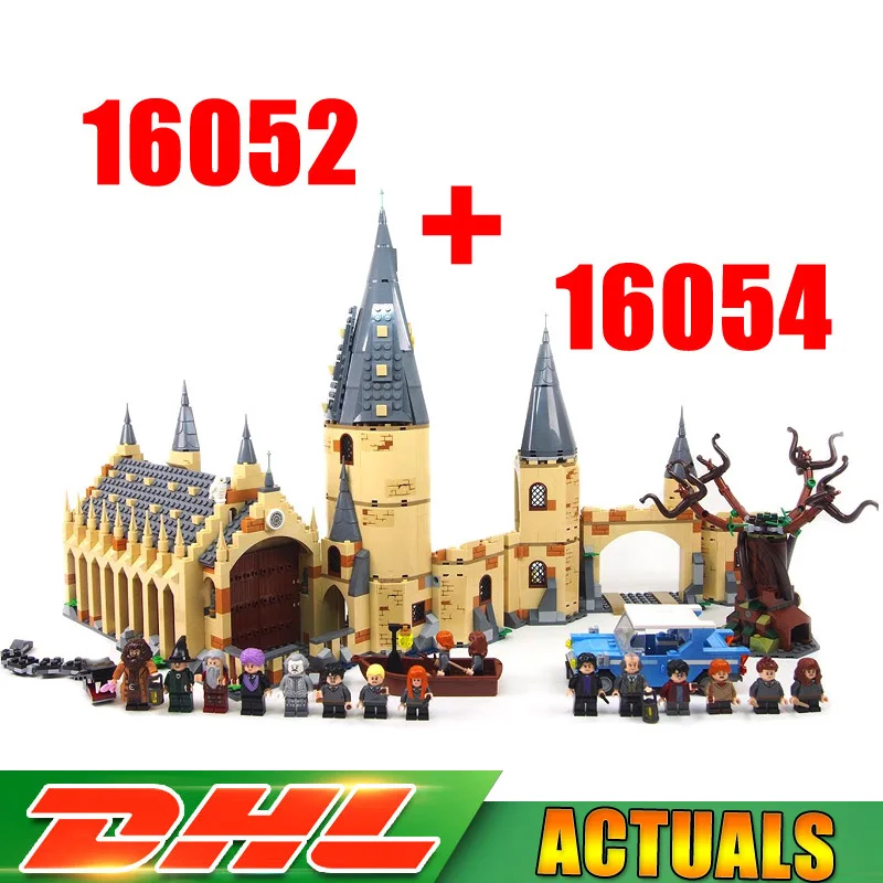 

Lepin 16052 16054 16053 16059 16028 16030 16031 16055 16060 Harry Movie Potter Hogwarts Great Hall Whomping Willow Clone 75954