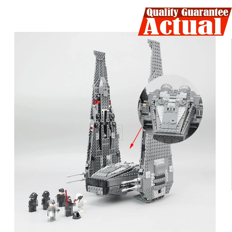 

LEPIN 05006 Kylo Ren's Command Shuttle Star Clone Wars Building Blocks Bricks Enlighten Toys Compatible with legoINGly 75104