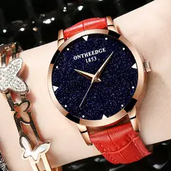 Модные Качественные Женские часы люксовый бренд кварцевые часы женские PU Кожаный ремешок Круглый циферблат баозавил женские часы со