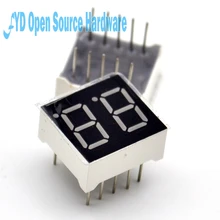 10 шт. 2bit 2 bit цифровая трубка общий анод положительный 0,5" 0.56in. Красный светодиодный-значный 7-сегментный