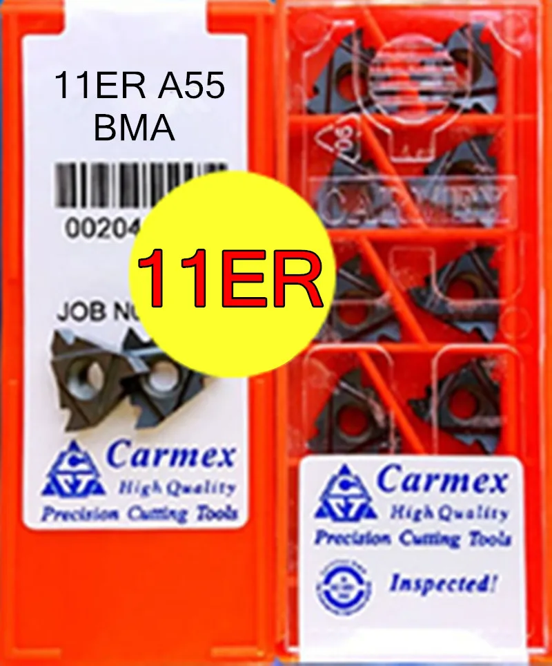 11ER A55 BMA 10 шт. 50 100 твердосплавная вставка Carmex обработка: сплав из нержавеющей стали