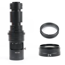 500X 1000X Fhd Verstelbare Vergroting Continu Variabele C Mount Zoom Lens Optische Lens Voor Hdmi Vga Usb Video Microscoop