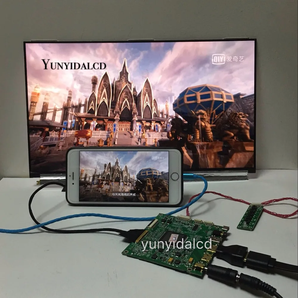 156 дюймов 3840*2160 оригинальный UHD ips DisplayProt 4 HDMI DP драйвер платы ЖК дисплей монитор