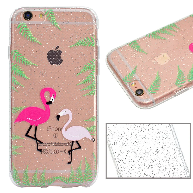 cute cartoon glitter silicone case iphone 5 6 s 7 plus (3)