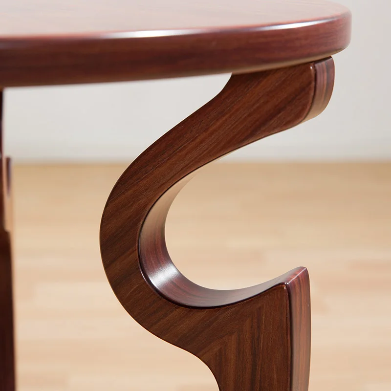 New adurable solid wood tea table Walnut round minimalist modern wooden end table home living room antique furniture M203 New adurable solid wood tea table Walnut round minimalist modern wooden end table home living room antique furniture M203