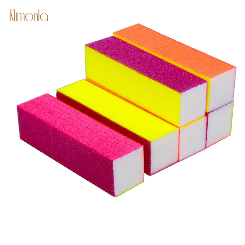 

10pcs Gel Polish Nail Art Buffer Files Set 120 Grits Nail Sanding Buffing Tools Four Sides Nail File Sponge