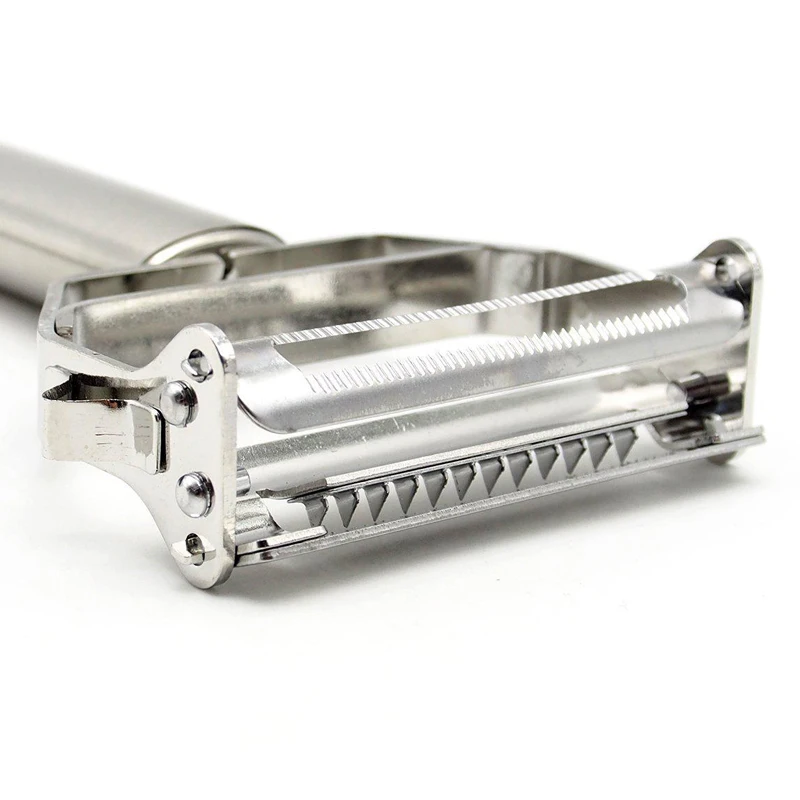Stainless Steel Julienne Peelers Metal Fruit Vegetable Tools Rotary Sharp Grates Potato Carrot Slicers Cutter Kitchen Gadgets (7)