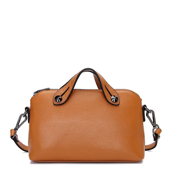 Летняя новая диагональная женская маленькая сумка из мягкой кожи, портативная маленькая квадратная сумка, трендовые кожаные сумки - Цвет: Light bromn
