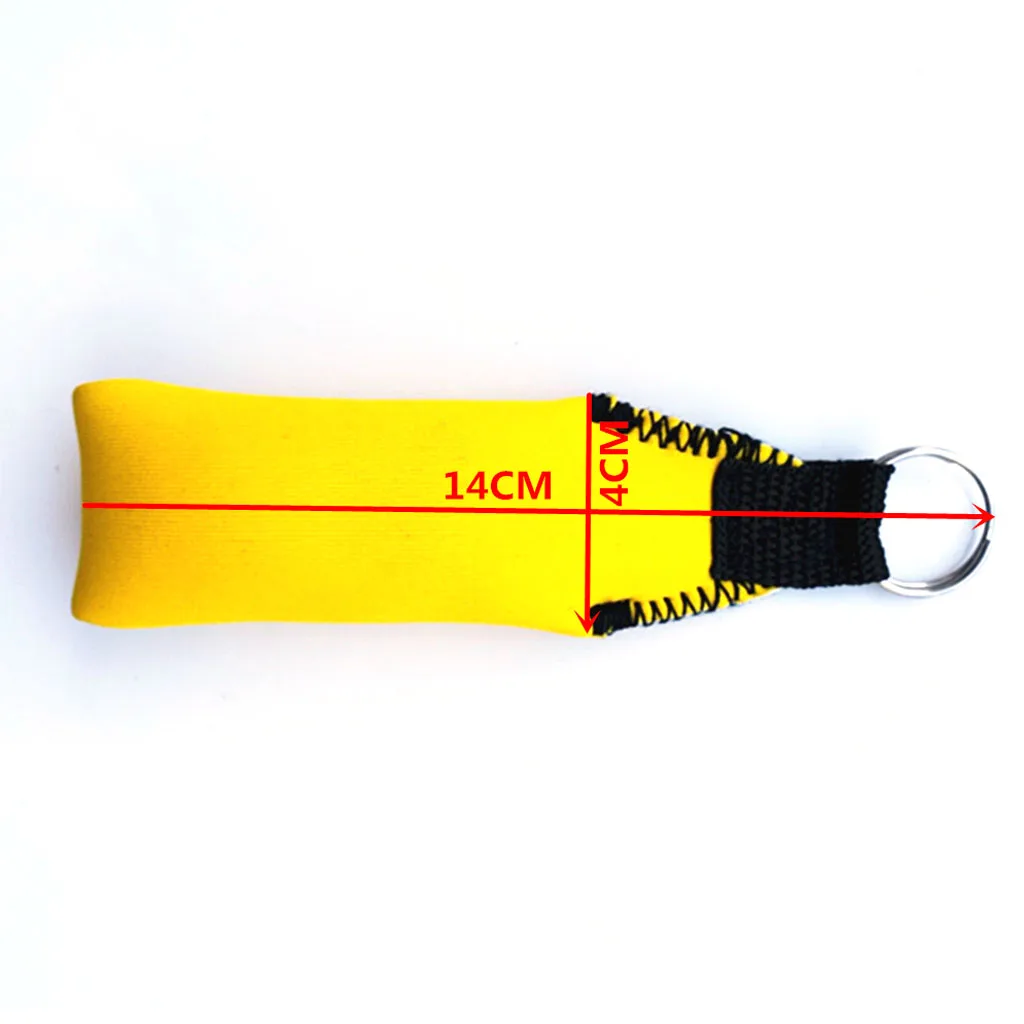 Rectangle Neoprene Floating Keyring with 316 Stainless Steel Split Ring For Boating Yachting Sailing Fishing Swimming Rowing