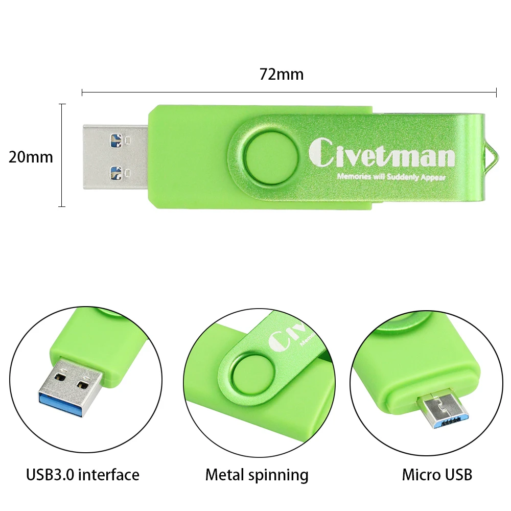 Новинка, OTG USB флеш-накопитель для смартфонов/планшетов/ПК, 8 ГБ, 16 ГБ, 32 ГБ, 64 ГБ, 128 ГБ, флеш-накопитель, Высокоскоростной USB 3,0, флеш-накопитель, карта памяти