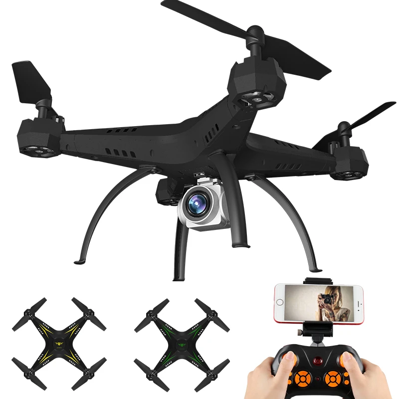 Большой размер Rc Дроны с камерой для селфи Fpv Квадрокоптер Летающие вертолеты