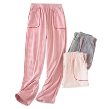 Модные женские штаны для сна из матового хлопка, зимние пижамы, штаны, качественные весенние Повседневные Удобные элегантные женские домашние брюки, новинка года