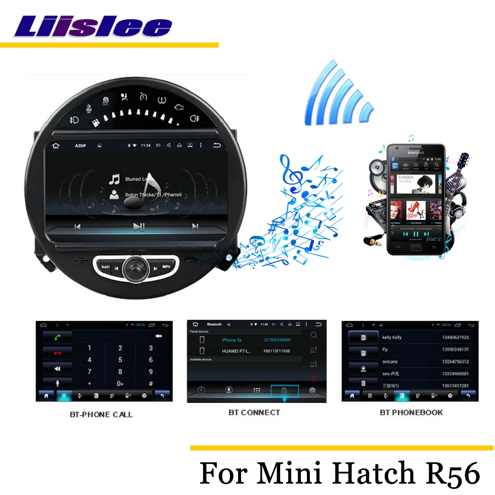 Top Liislee Car Android Multimedia For Mini Hatch / Hardtop R56 2006~2013 Stereo Radio Audio Carplay GPS Navi Map Navigation System 4