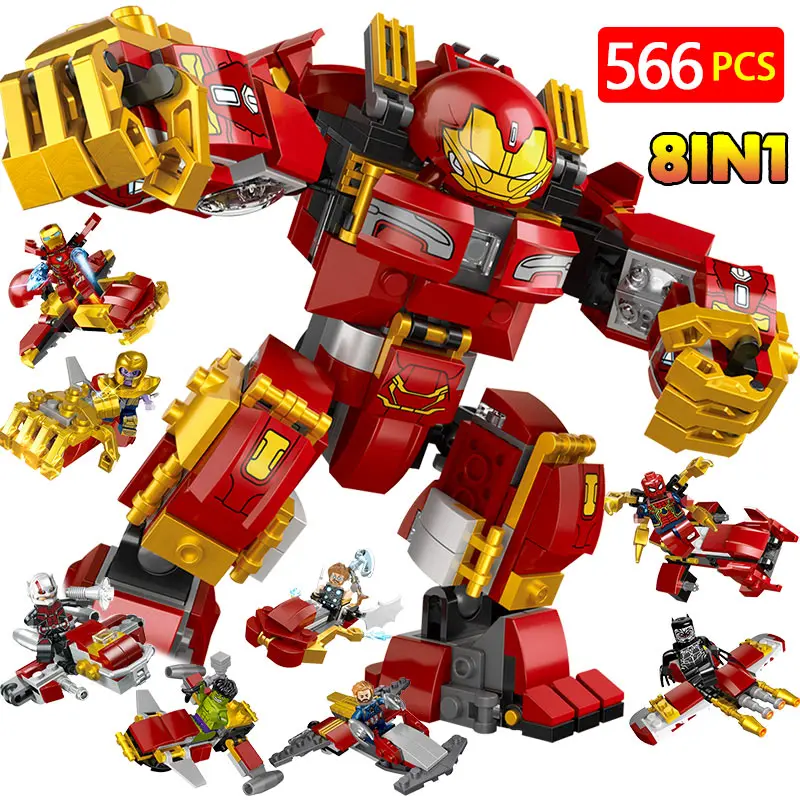 

Marvel Avengers Infinity War Building Blocks Compatible Legoed Super Heroes The Hulkbuster Ultron Edition Iron Man Bricks Toys