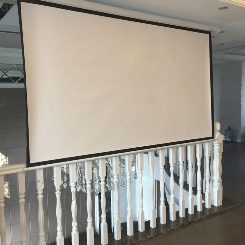 HD 100 дюймов 16:9 электрический экран для светодиодный LED DLP проектора