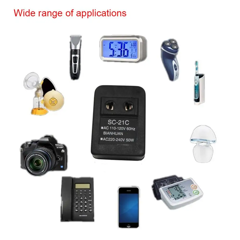 

Hot sale AC 220V to 110V/110V to 220V AC Power Voltage Converter 20W Adapter Travel Transformer Regulator LG66