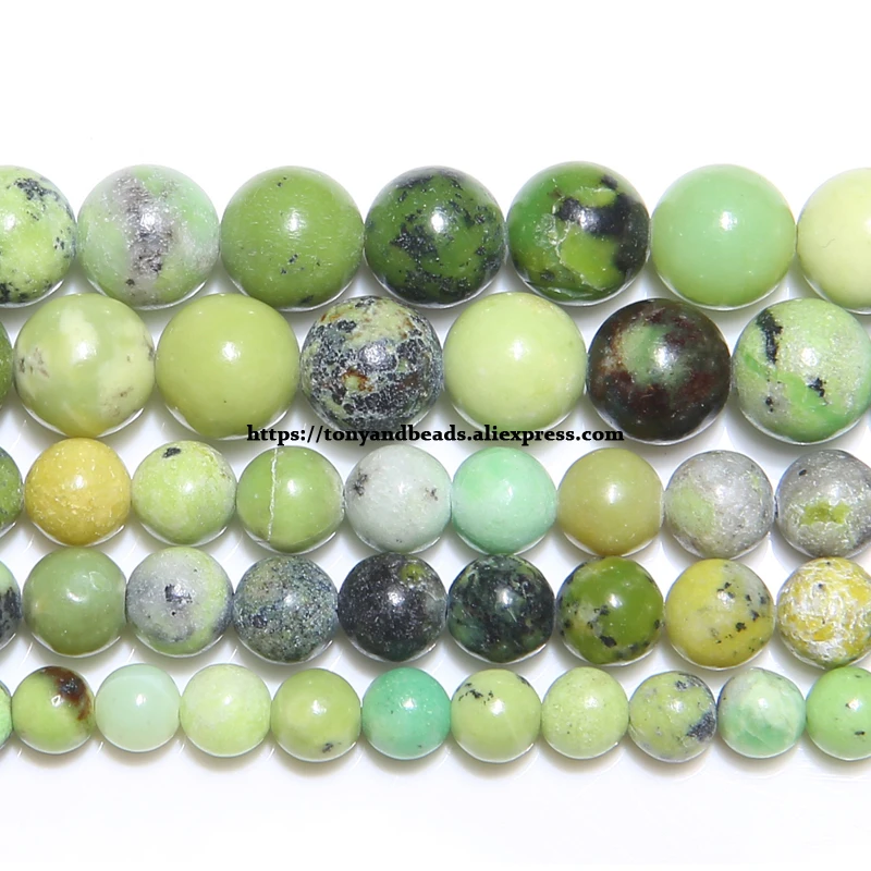 Бесплатная доставка круглые бусины Chrysoprase с натуральным камнем россыпью 6 8 10 мм