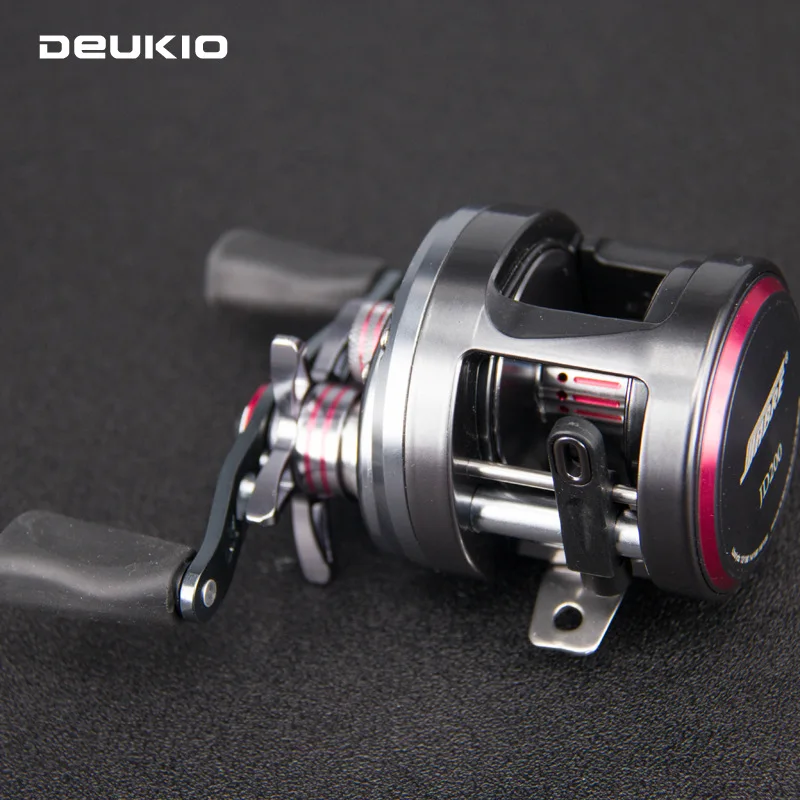 

Baitcasting Fishing Reel with Carbon Fiber Drag Washers&Magnetic Brake system 7+1BB left/Right Hand baitcast round 5.3:1 ratio