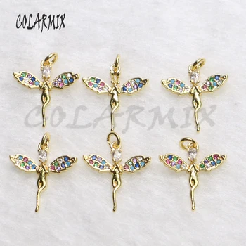 

10 strand genius ELF pendants necklace tiny dragonfly accessories pendant Gift crystal tiny pendant necklace for women 5458