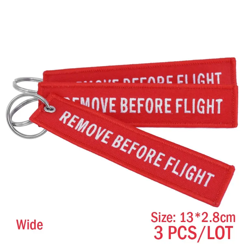 Remove Before Flight авиации подарки цепочка для ключей с брелоком для мотоциклов, скутеров и ключи для автомобиля Брелки брелок OEM Ювелирное Украшение, 3 шт./лот - Цвет: Wide