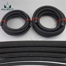 AN12-12AN AN 12 Nylon Braided Fuel Line Oil Hose Stainless Steel 5M 15KPSI AN12-12AN AN 12 Nylon Braided Fuel Line Oil Hose Stainless Steel 5M 15KPSI