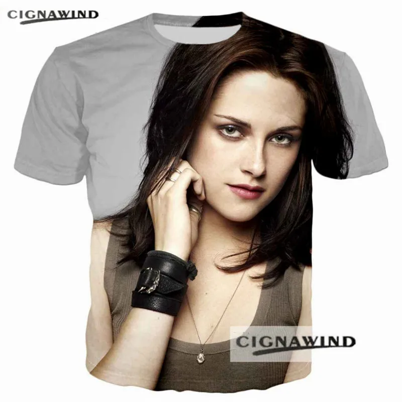 Mesomeny-2017-summer-Fashion-Women-Men-Short-sleeve-T-shirts-Star-actor-Kristen-Stewart-3d-print (2)