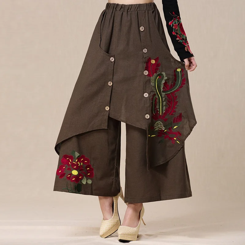 Женские брюки-карго в китайском стиле; женские брюки; TA962