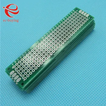 

10pcs Double Side Copper Prototype PCB Tinned Universal Board Experimental Development Plate 20x80mm 2x8cm