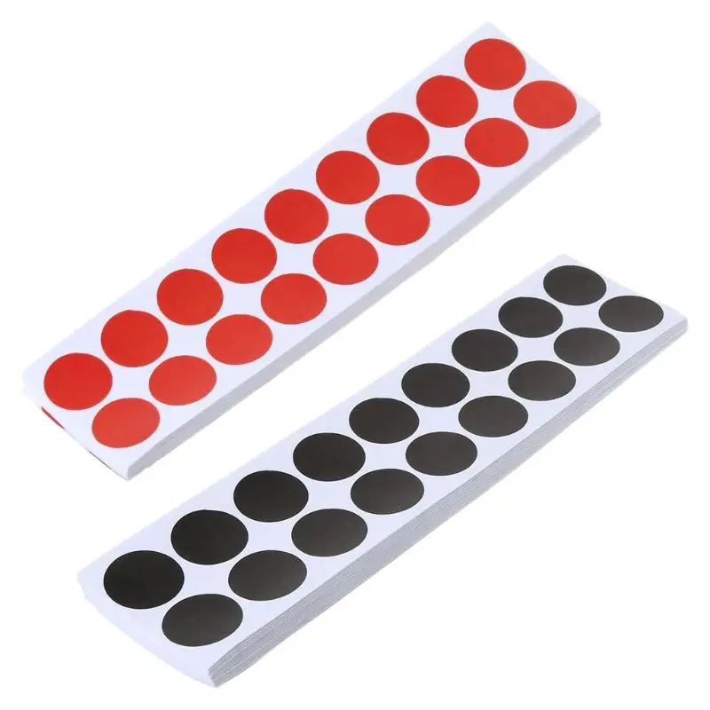 

50 Pcs/Set Shooting Sticker Self Adhesive Target Replacement Repair Red/Black 20mm Tactical Hunting Practice Accessories W20