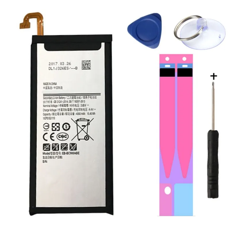 

NEW For Samsung GALAXY C9PRO C9000 Battery Mobile Phone Board EB-BC900ABE Li-ion Replacement 4000mAh